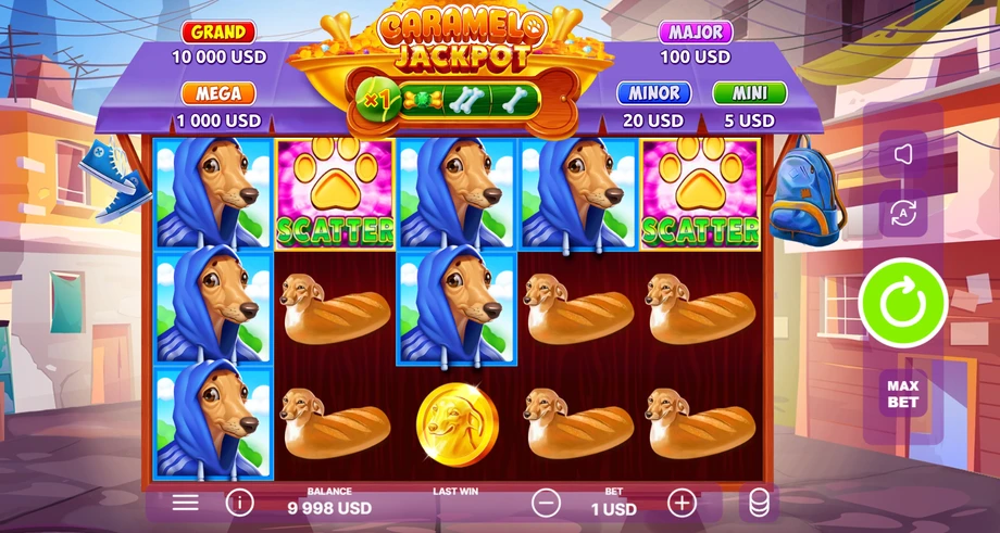 Captura del juego Caramelo Jackpot, tragamonedas de Onlyplay disponible en 1win