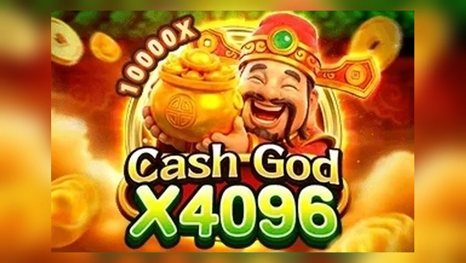 Banner de Cash God X4096, tragamonedas de VA Gaming disponible en 1win