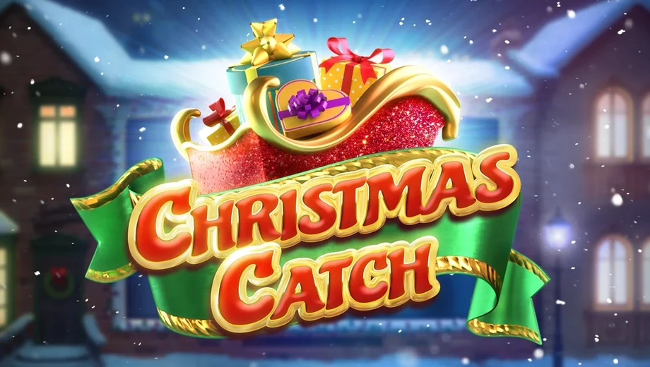 Banner de Christmas Catch, tragamonedas de Big Time Gaming disponible en 1win