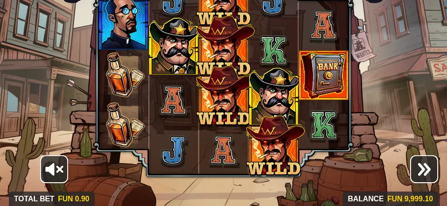 Captura del juego Clint West Wild, tragamonedas de GameBeat disponible en 1win