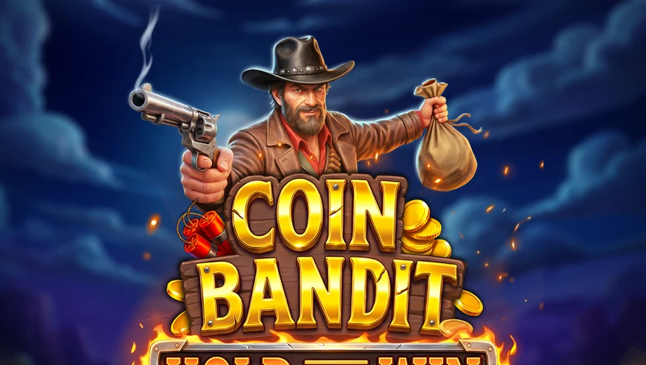 Banner de Coin Bandit: Hold and Win, tragamonedas de DynabitGaming disponible en 1win