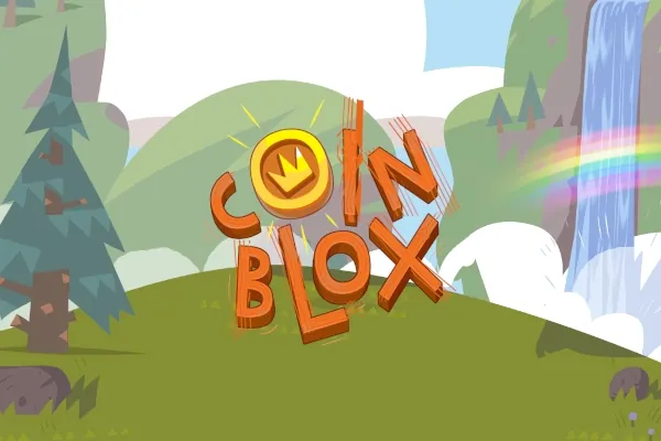 Banner de Coin Blox, tragamonedas de Peter & Sons disponible en 1win