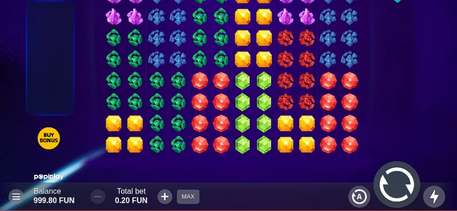Captura del juego Double Diamond Night, tragamonedas de PopiPlay disponible en 1win