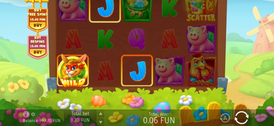 Captura del juego Easter Heist, tragamonedas de BGaming disponible en 1win