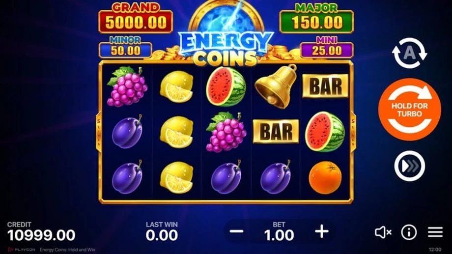 Captura del juego Energy Coins: Hold and Win, tragamonedas de Playson disponible en 1win
