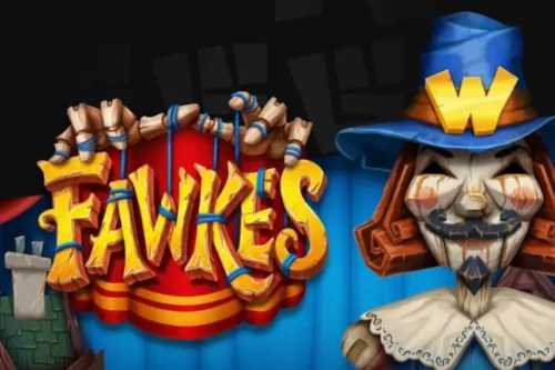 Banner de Fawkes, tragamonedas de Wicked Games disponible en 1win