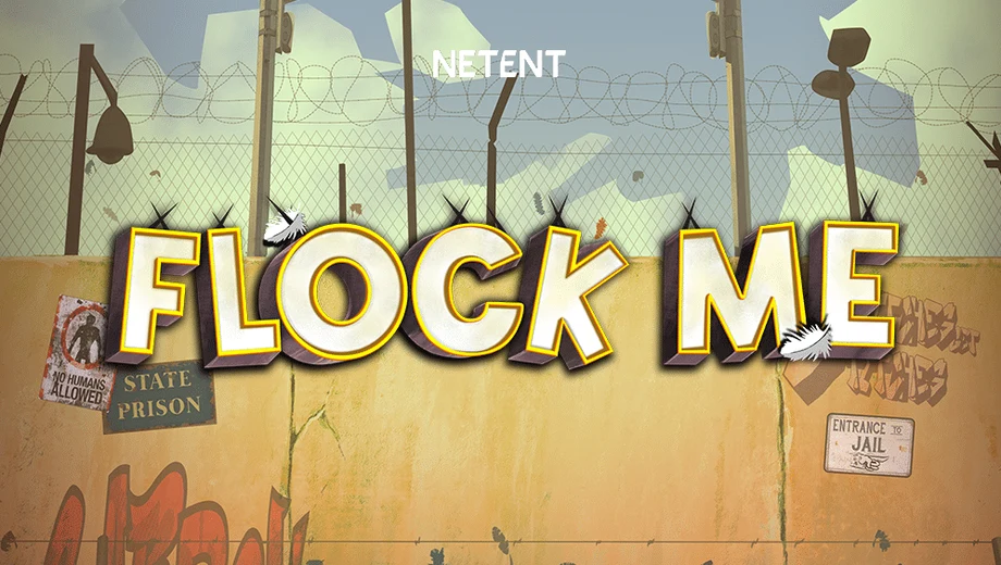 Banner de Flock Me, tragamonedas de NetEnt disponible en 1win