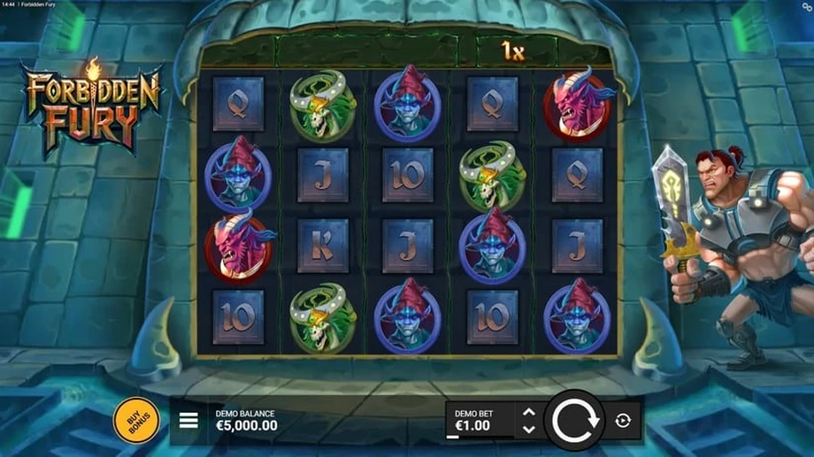Captura del juego Forbidden Fury, tragamonedas de NowNow Gaming disponible en 1win