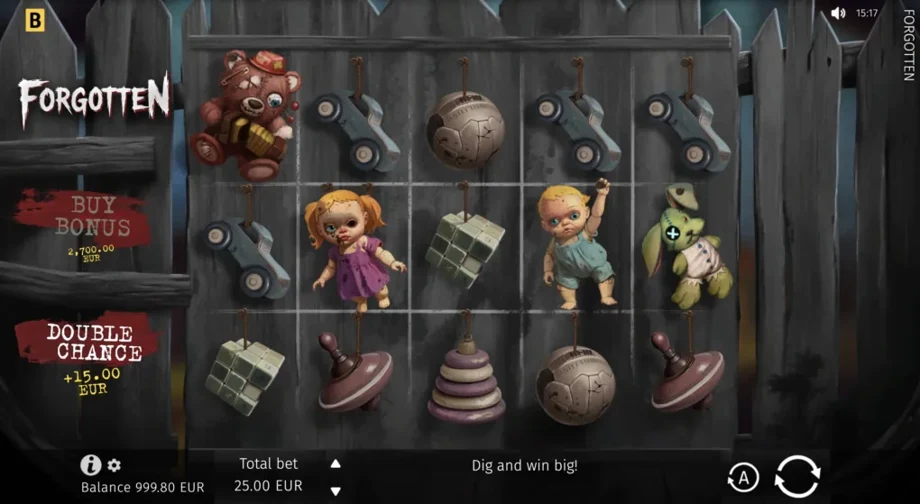Captura del juego Forgotten, tragamonedas de BGaming disponible en 1win