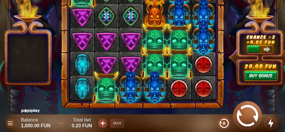 Captura del juego Gamba Mamba, tragamonedas de PopiPlay disponible en 1win