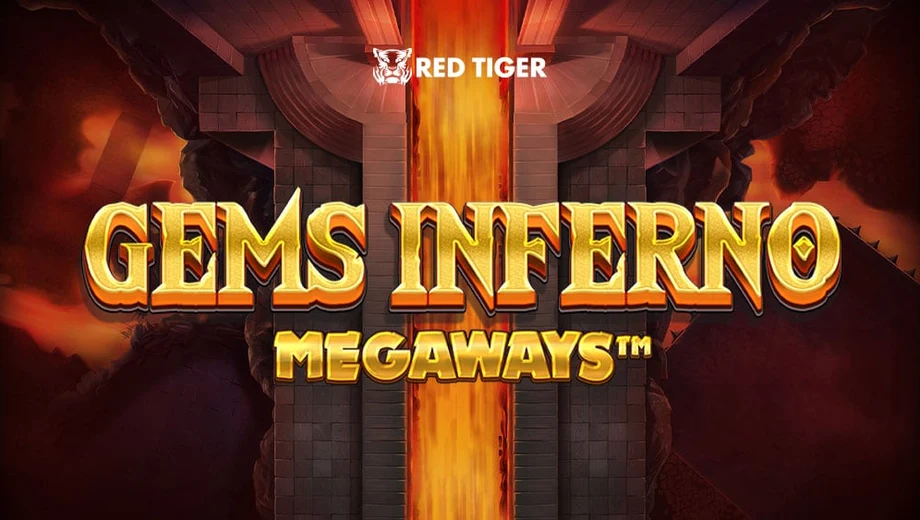 Banner de Gems Inferno MegaWays, tragamonedas de Red Tiger disponible en 1win