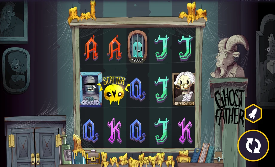Captura del juego Ghost Father, tragamonedas de Peter & Sons disponible en 1win
