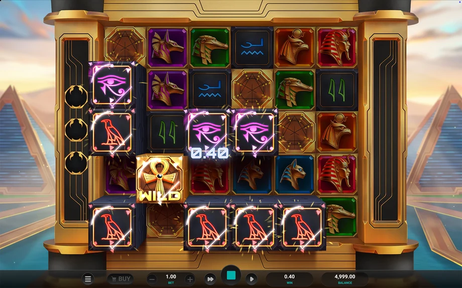 Captura del juego Glyph of Gods, tragamonedas de Relax disponible en 1win