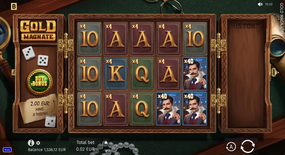 Captura del juego Gold Magnate, tragamonedas de BGaming disponible en 1win