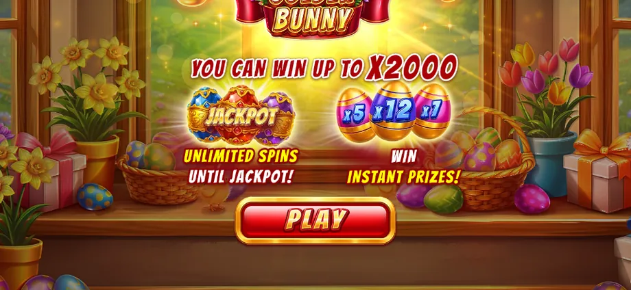 Captura del juego Golden Bunny, tragamonedas de Ela Games disponible en 1win