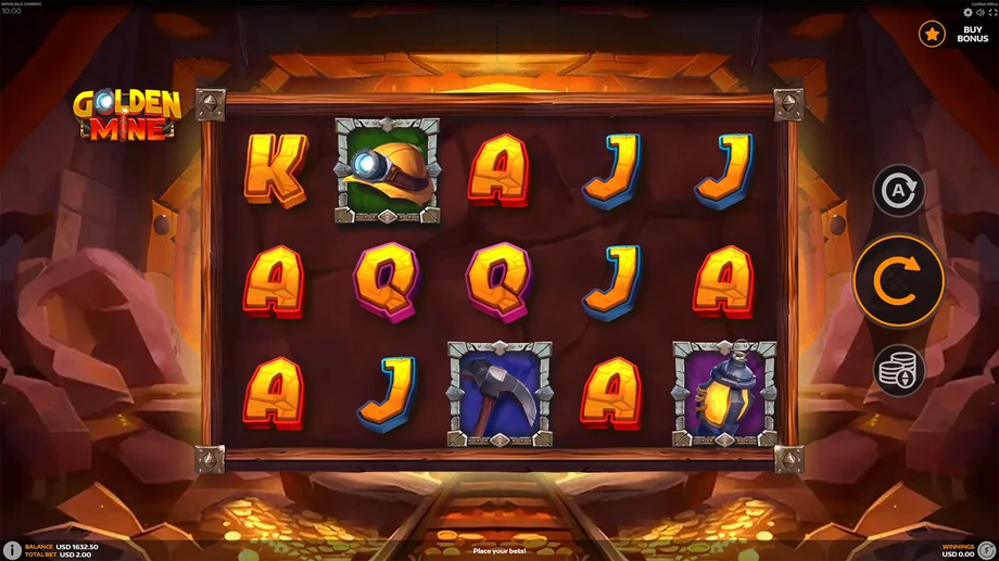 Captura del juego Golden Mine, tragamonedas de Mancala disponible en 1win