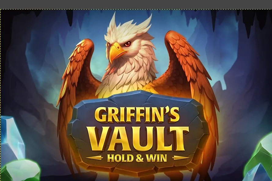 Banner de Griffin's Vault, tragamonedas de PopiPlay disponible en 1win
