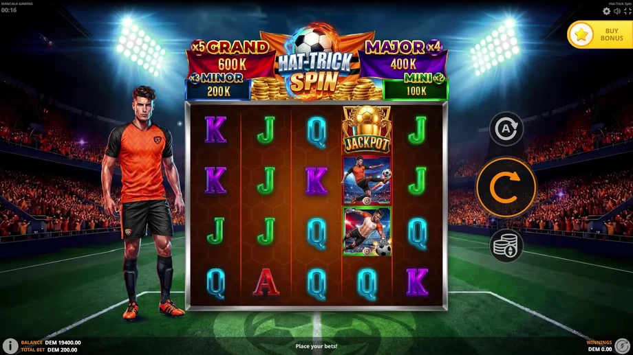 Captura del juego Hat-Trick Spin, tragamonedas de Mancala disponible en 1win