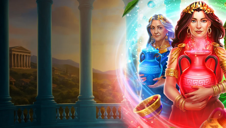 Banner de Immortal Ways 3 Fates, tragamonedas de RubyPlay disponible en 1win