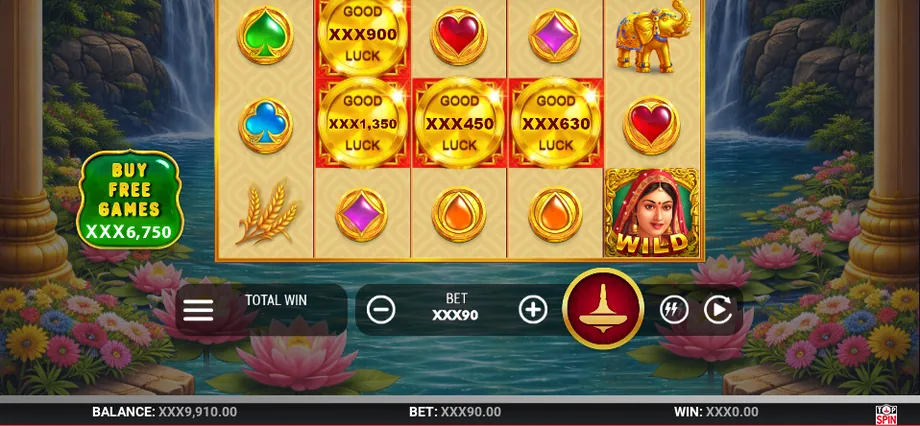 Captura del juego Indian Fortune, tragamonedas de TopSpin disponible en 1win