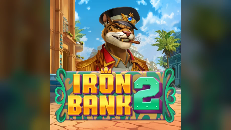 Banner de Iron Bank 2, tragamonedas de Relax disponible en 1win