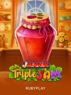 Capa de J Mania Triple Jam, slot da RubyPlay disponível na 1win