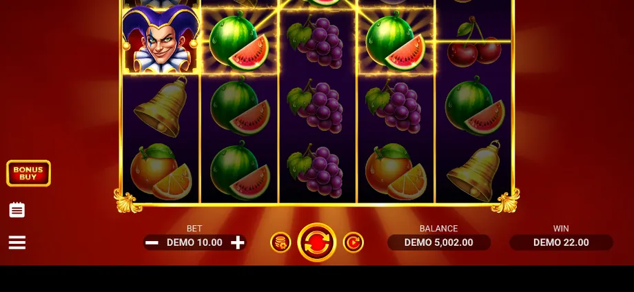 Captura del juego Jackmaster Fruits, tragamonedas de Evoplay disponible en 1win