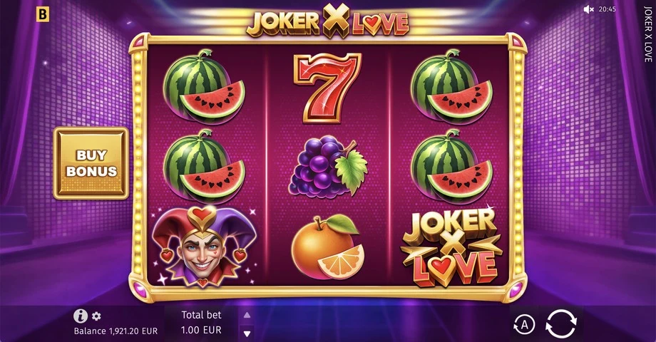 Captura del juego Joker X Love, tragamonedas de BGaming disponible en 1win