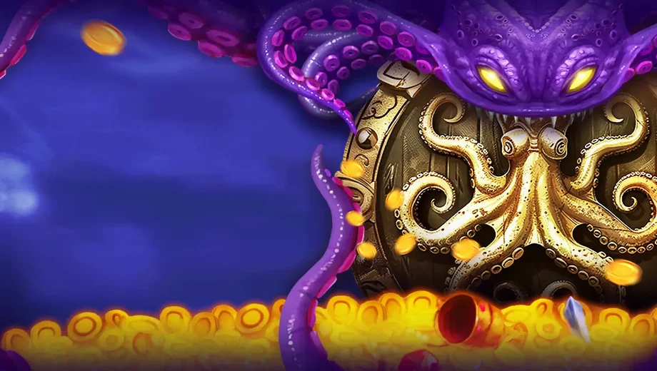 Banner de Kraken's Hunger, tragamonedas de BGaming disponible en 1win