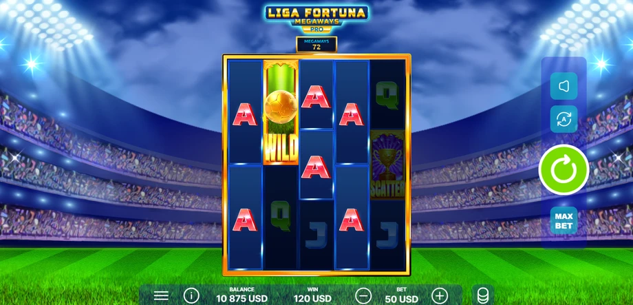 Captura del juego Liga Fortuna Megaways PRO, tragamonedas de Onlyplay disponible en 1win