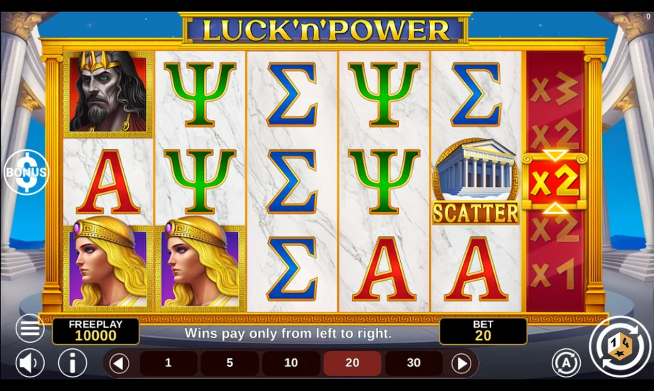 Captura del juego Luck'n'Power, tragamonedas de 1spin4win disponible en 1win