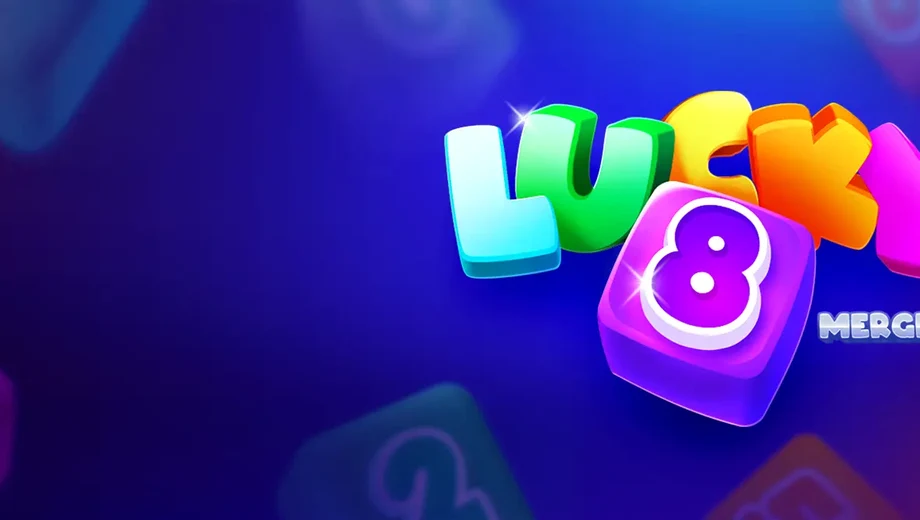 Banner de Lucky 8 Merge Up, tragamonedas de BGaming disponible en 1win