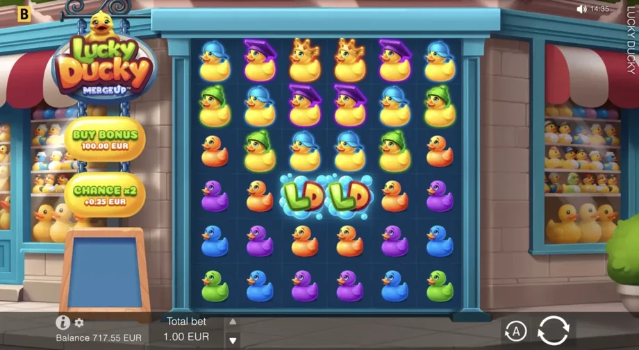 Captura del juego Lucky Ducky, tragamonedas de BGaming disponible en 1win