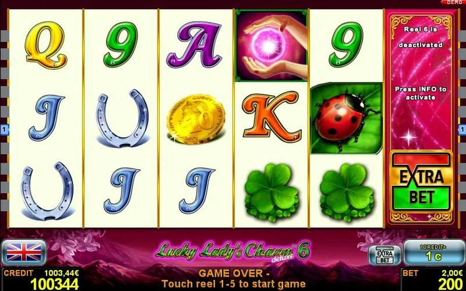Captura del juego Lucky Lady's Charm Deluxe 6, tragamonedas de Novomatic disponible en 1win