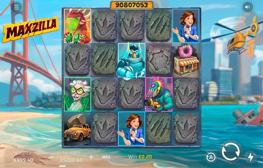 Captura del juego Maxzilla, tragamonedas de PopiPlay disponible en 1win