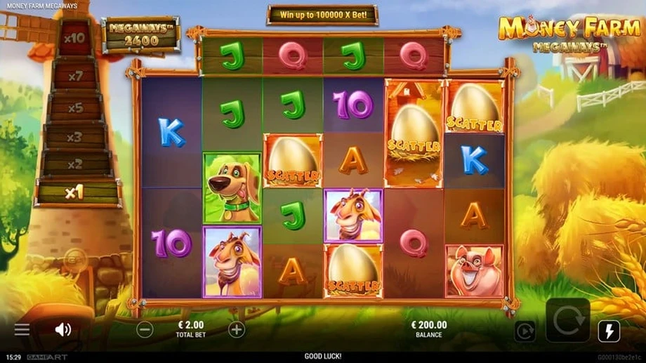 Captura del juego Money Farm Megaways™, tragamonedas de Gameart disponible en 1win