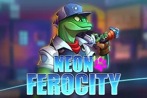 Banner de Neon Ferocity, tragamonedas de Pixmove disponible en 1win