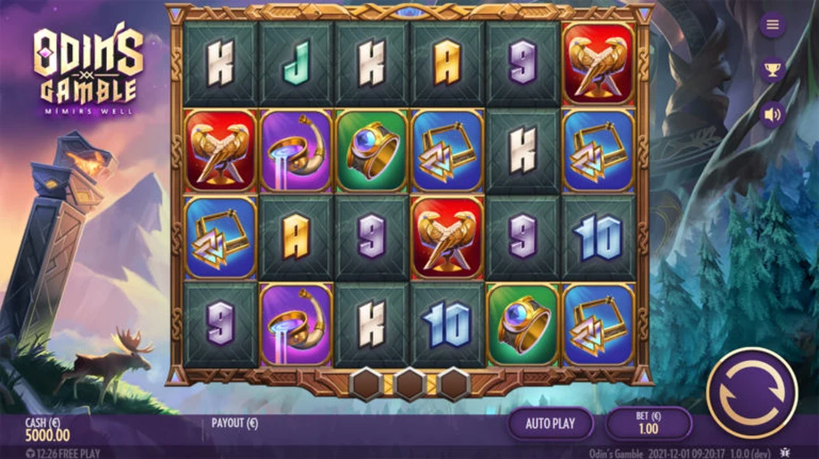 Captura del juego Odin’s Gamble – Reborn, tragamonedas de Thunderkick disponible en 1win