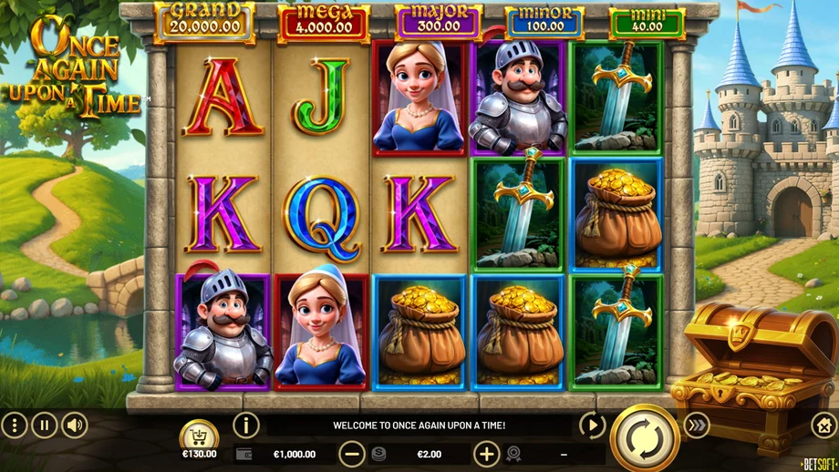 Captura del juego Once Again Upon a Time™, tragamonedas de Betsoft disponible en 1win