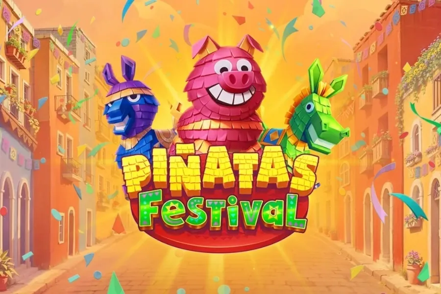 Banner de Pinatas Festival, tragamonedas de Ela Games disponible en 1win