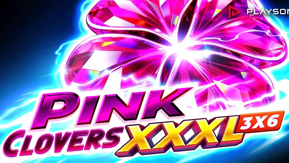Banner de Pink Clovers XXXL: Hold and Win, tragamonedas de Playson disponible en 1win