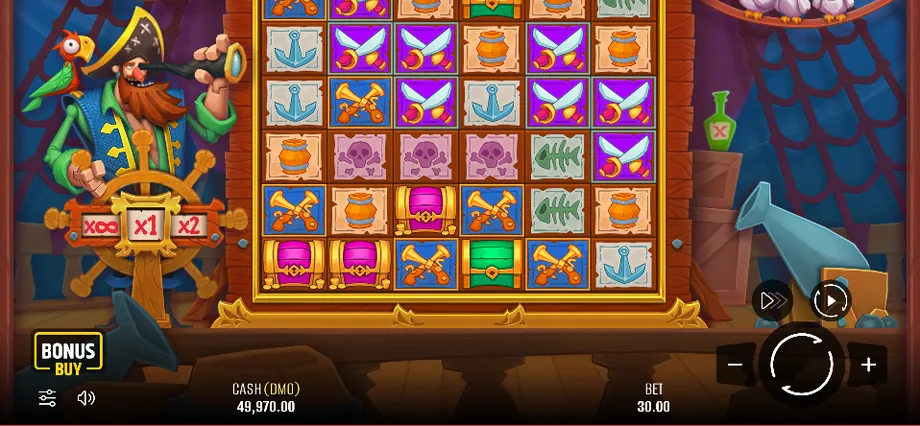Captura del juego Pirate Fortune Show, tragamonedas de Pixmove disponible en 1win