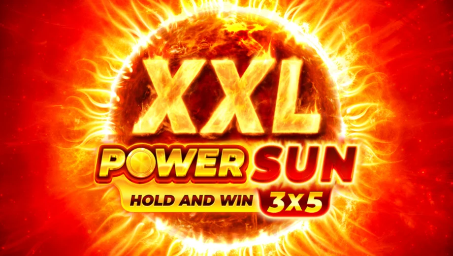 Banner de Power Sun XXL, tragamonedas de 3 Oaks Gaming disponible en 1win
