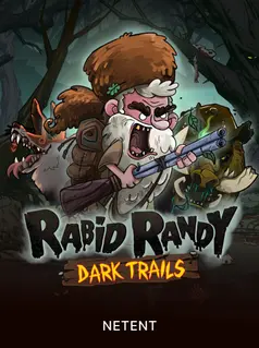 Capa de Rabid Randy Dark Trails, slot da NetEnt disponível na 1win