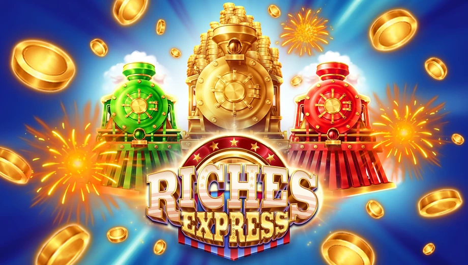 Banner de Riches Express Branded, tragamonedas de Ela Games disponible en 1win