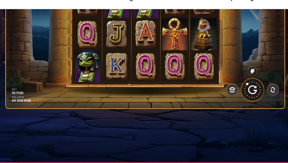 Captura del juego Rise of Frog, tragamonedas de Galaxsys disponible en 1win