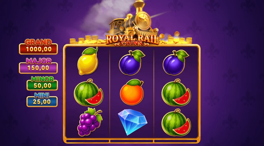 Captura del juego Royal Rail Coins, tragamonedas de GameBeat disponible en 1win