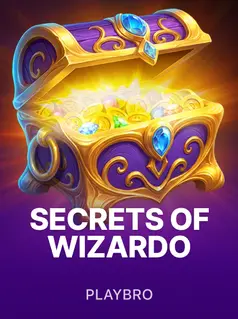 Capa de Secrets of Wizardo, slot da Playbro disponível na 1win