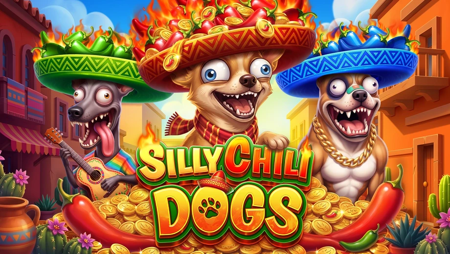 Banner de Silly Chili Dogs, tragamonedas de Ela Games disponible en 1win