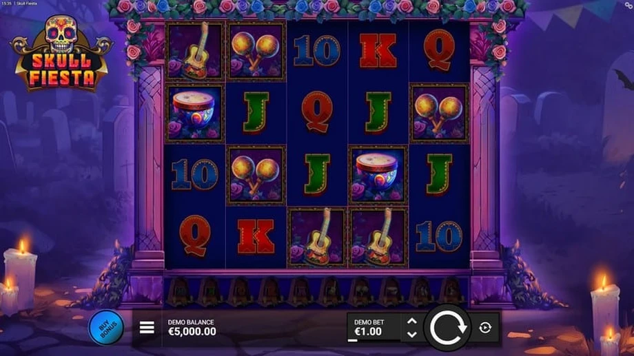 Captura del juego Skull Fiesta, tragamonedas de NowNow Gaming disponible en 1win
